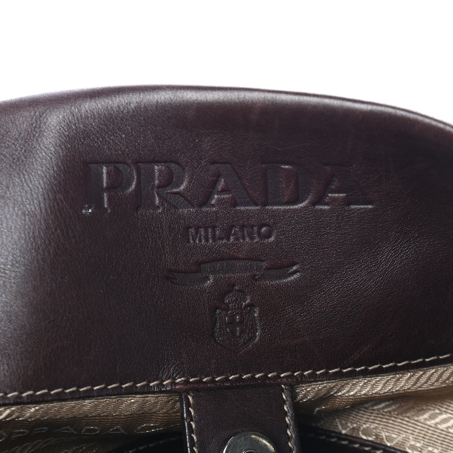 Prada Jacquard Logo Hobo Corda Moro 8 of 11