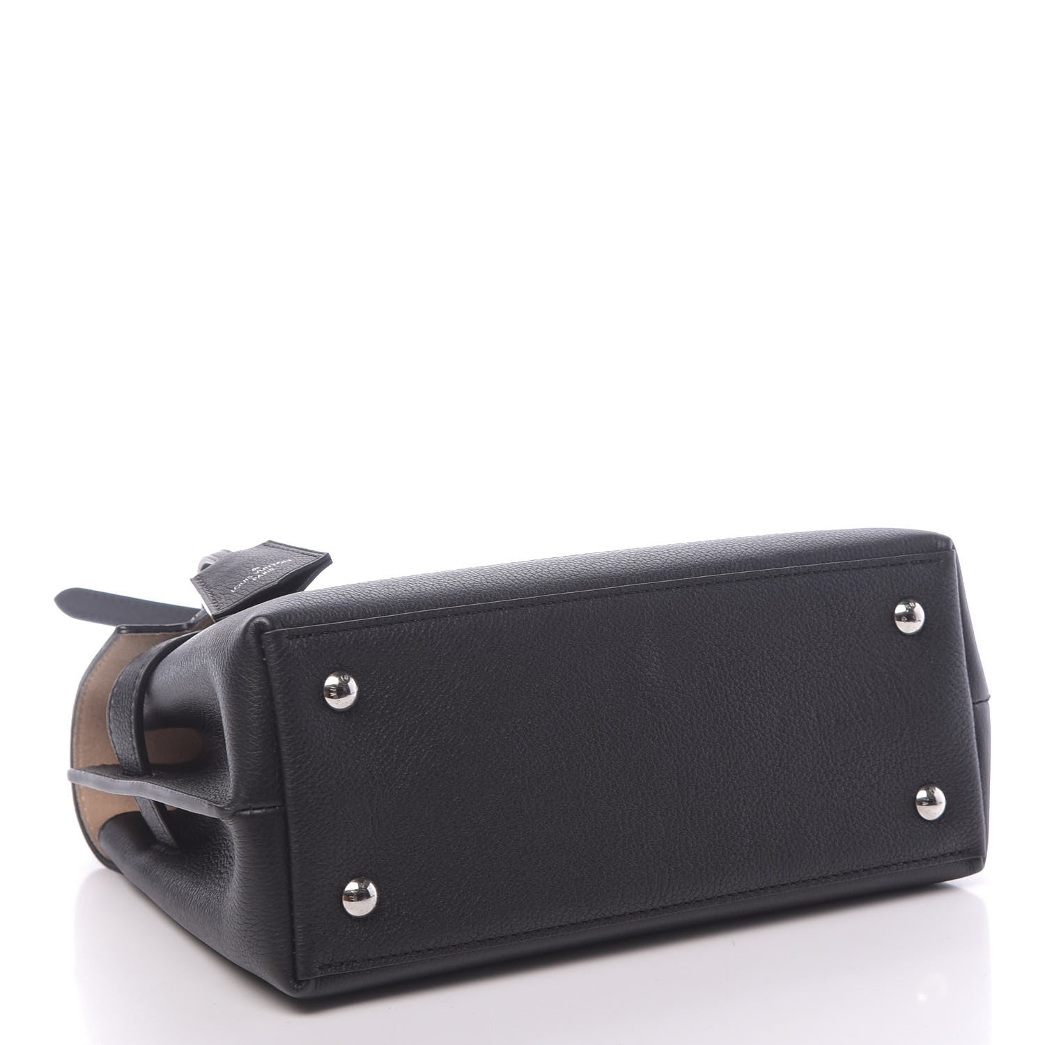 Louis Vuitton Calfskin Lockme Ever BB Black 4 of 13