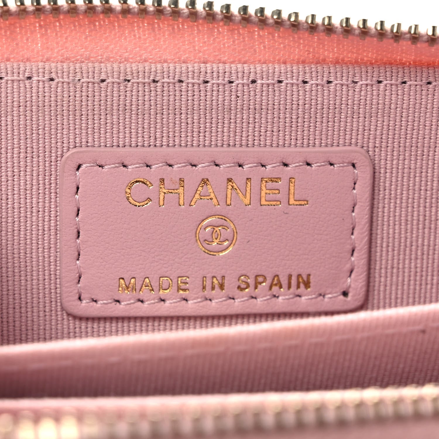 Chanel Caviar Quilted Zip Coin Purse Light Pink 6 of 8