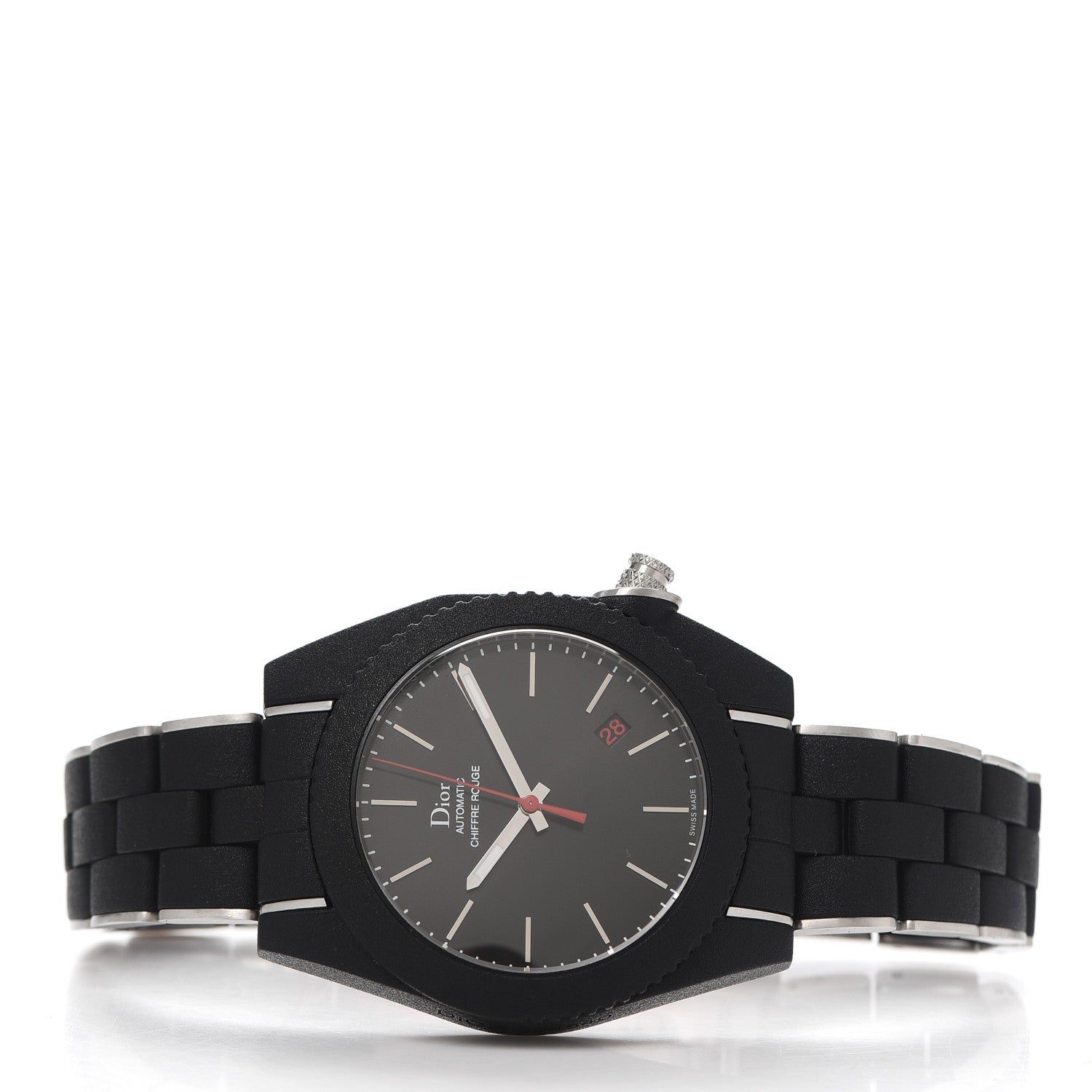 Christian Dior Stainless Steel Rubber 39mm Chiffre Rouge Automatic Watch Black 2 of 6