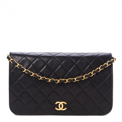 Chanel Lambskin Quilted Small Single Flap Black 1 of 10
