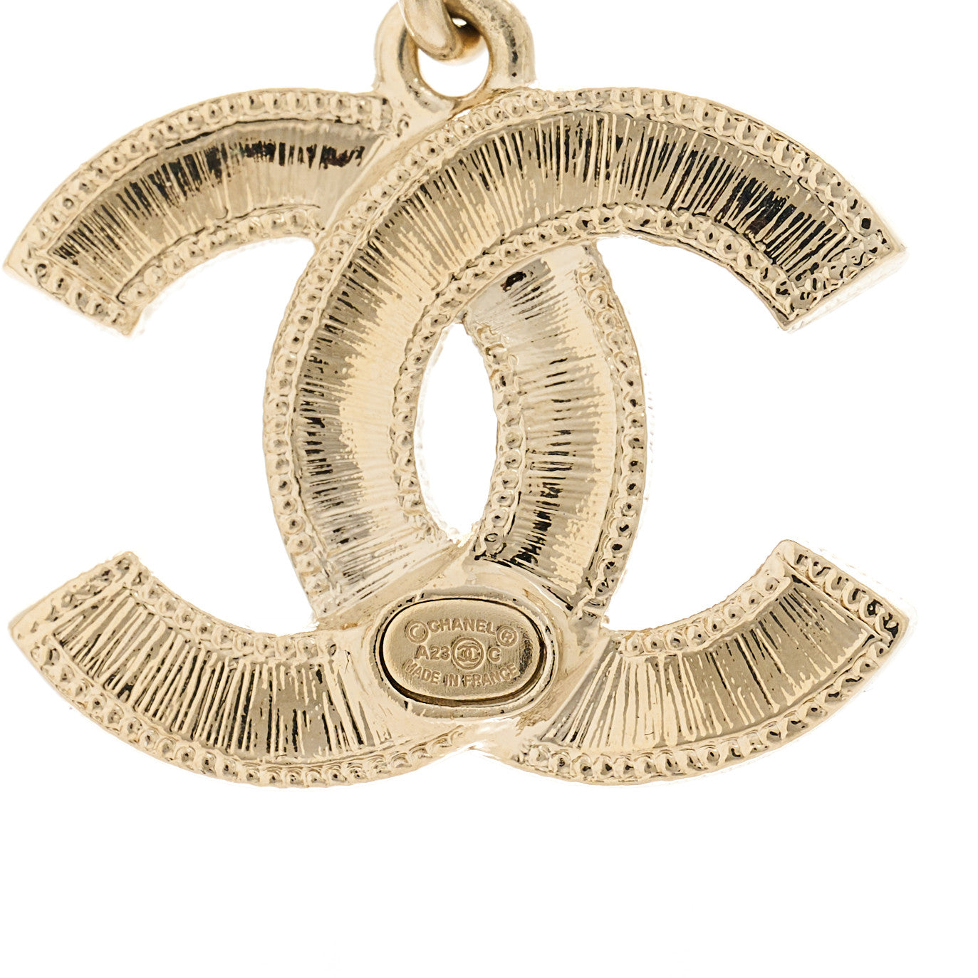 Crystal CC Drop Earrings Gold Multicolor