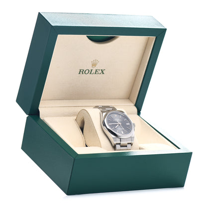 Rolex Stainless Steel 39mm Oyster Perpetual Watch Rhodium 114300 5 of 5