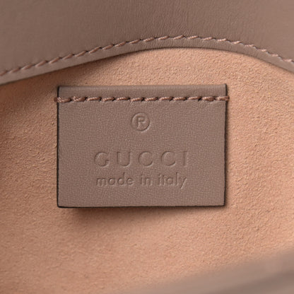Gucci Calfskin Matelasse Super Mini GG Marmont Shoulder Bag Porcelain Rose 6 of 9