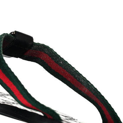 Gucci Nylon Guccissima Web Womens Thong Sandals 38.5 Green Red Black 8 of 9