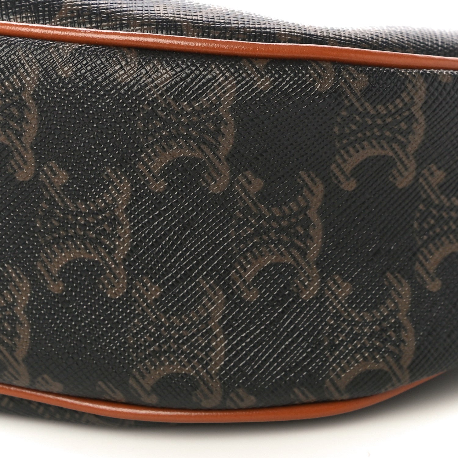 Celine Triomphe Canvas Calfskin Ava Shoulder Bag Tan 11 of 11