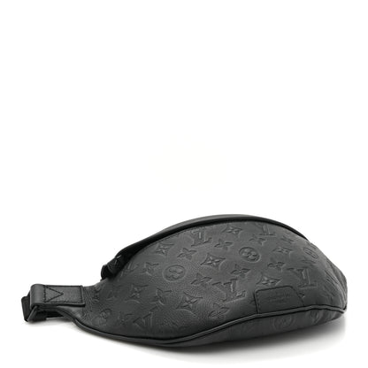 Louis Vuitton Calfskin Monogram Shadow Discovery Bumbag Black 4 of 9