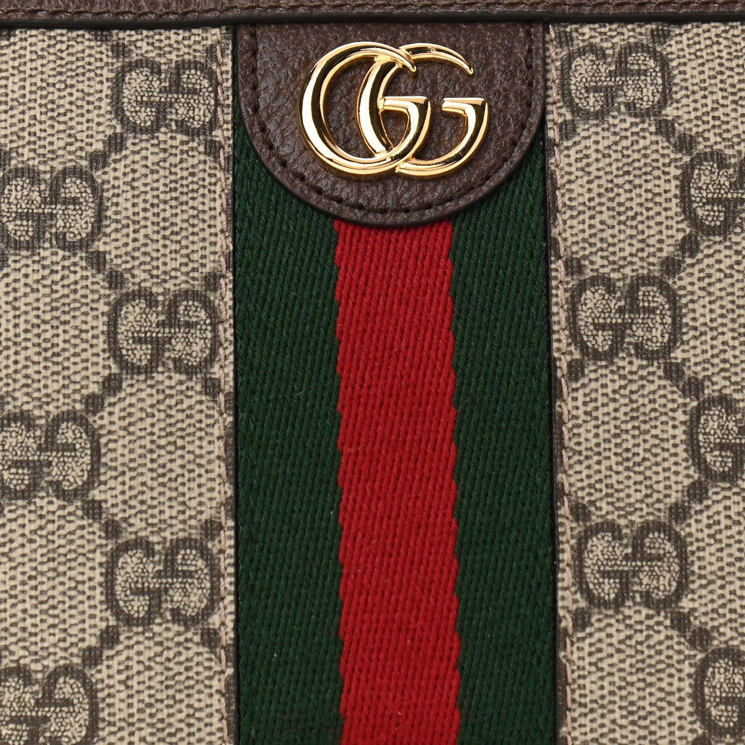 Gucci GG Supreme Monogram Web Ophidia Utility Belt Bag 95 38 Beige Ebony New Acero 10 of 16