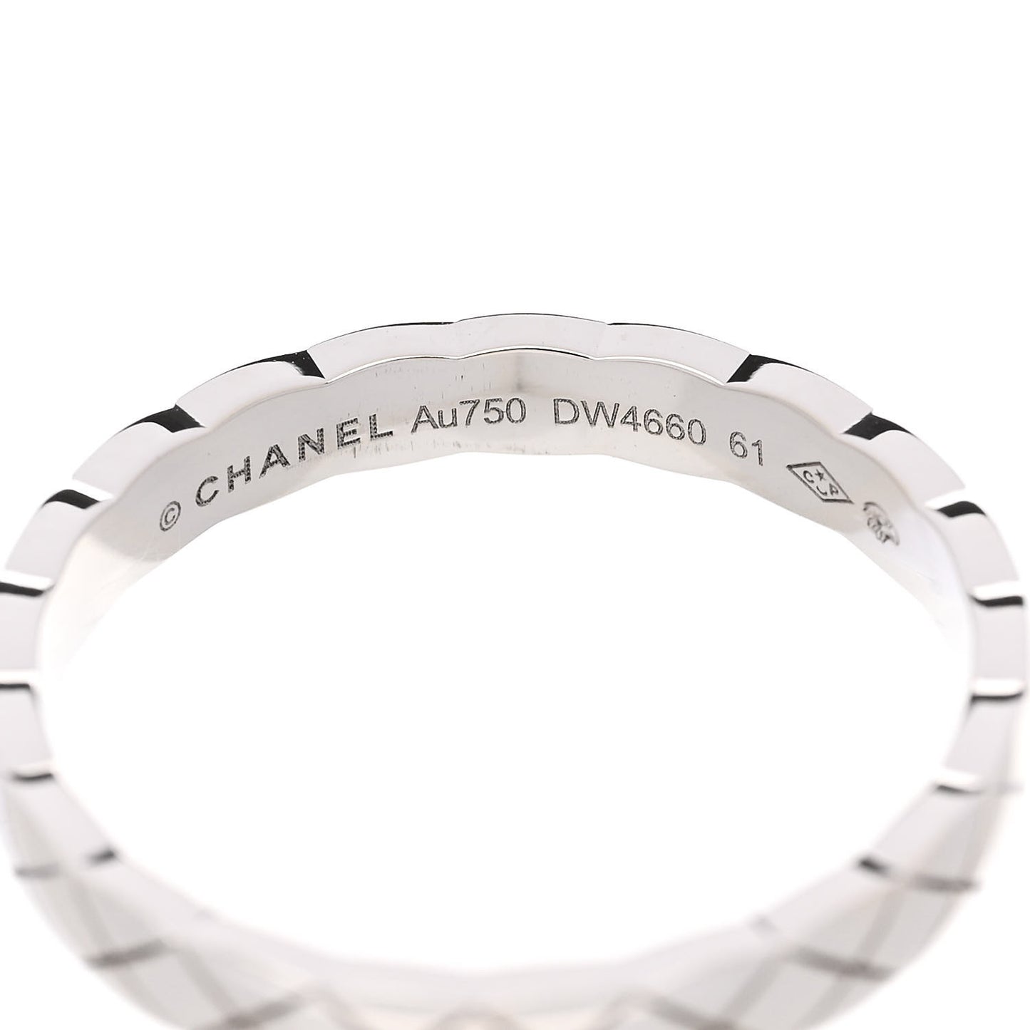 18K White Gold Mini Coco Crush Ring 61 9.5