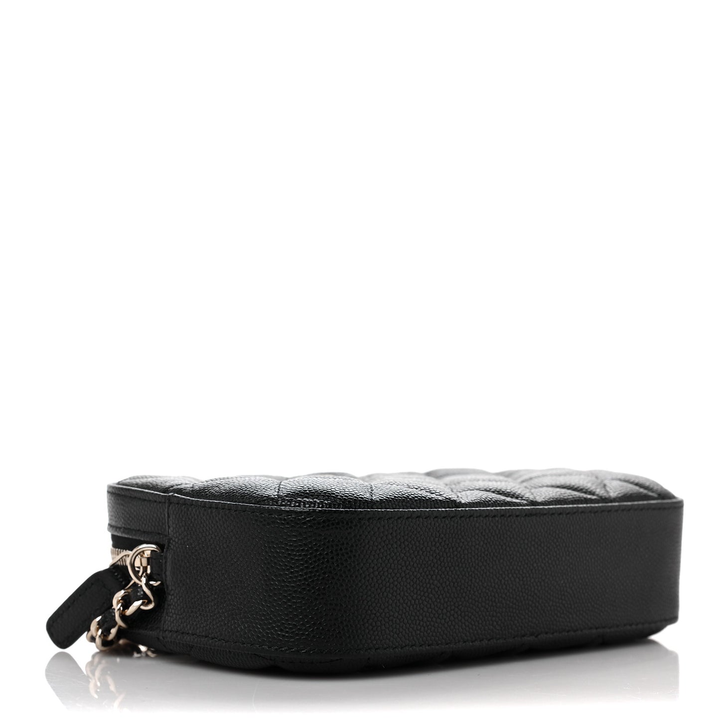 Caviar Quilted Vanity With Chain Black
