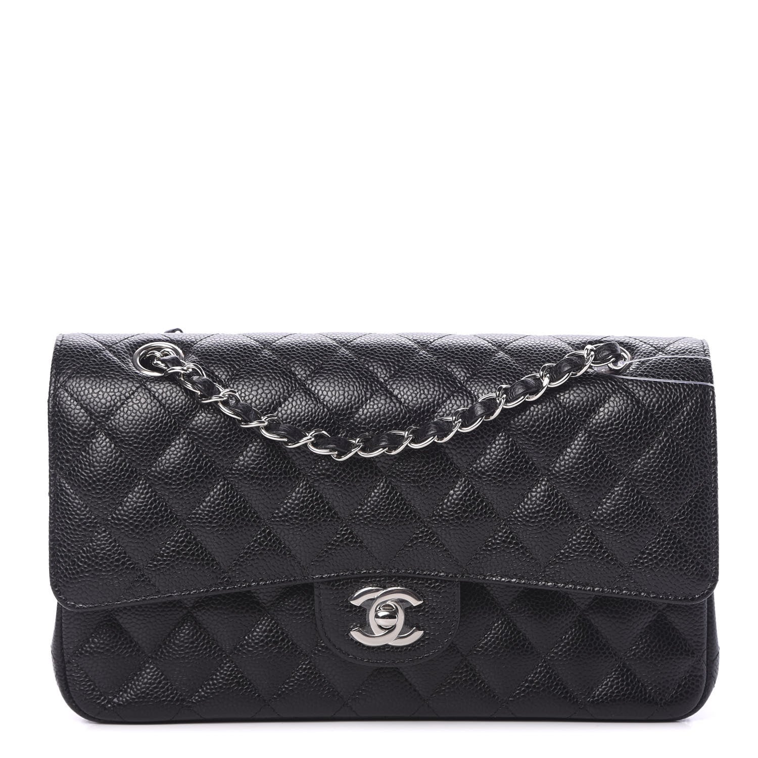 Chanel Caviar Quilted Medium Double Flap Black 1 of 13