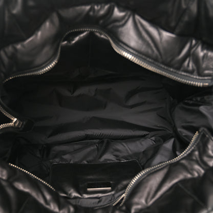 Prada Nappa Bomber North South Tote Black 5 of 9