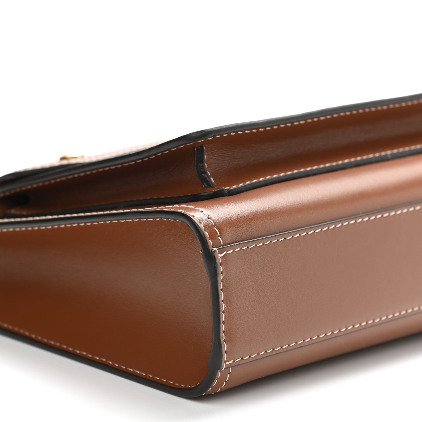 Smooth Calfskin Mini Pocket Bag Malt Brown