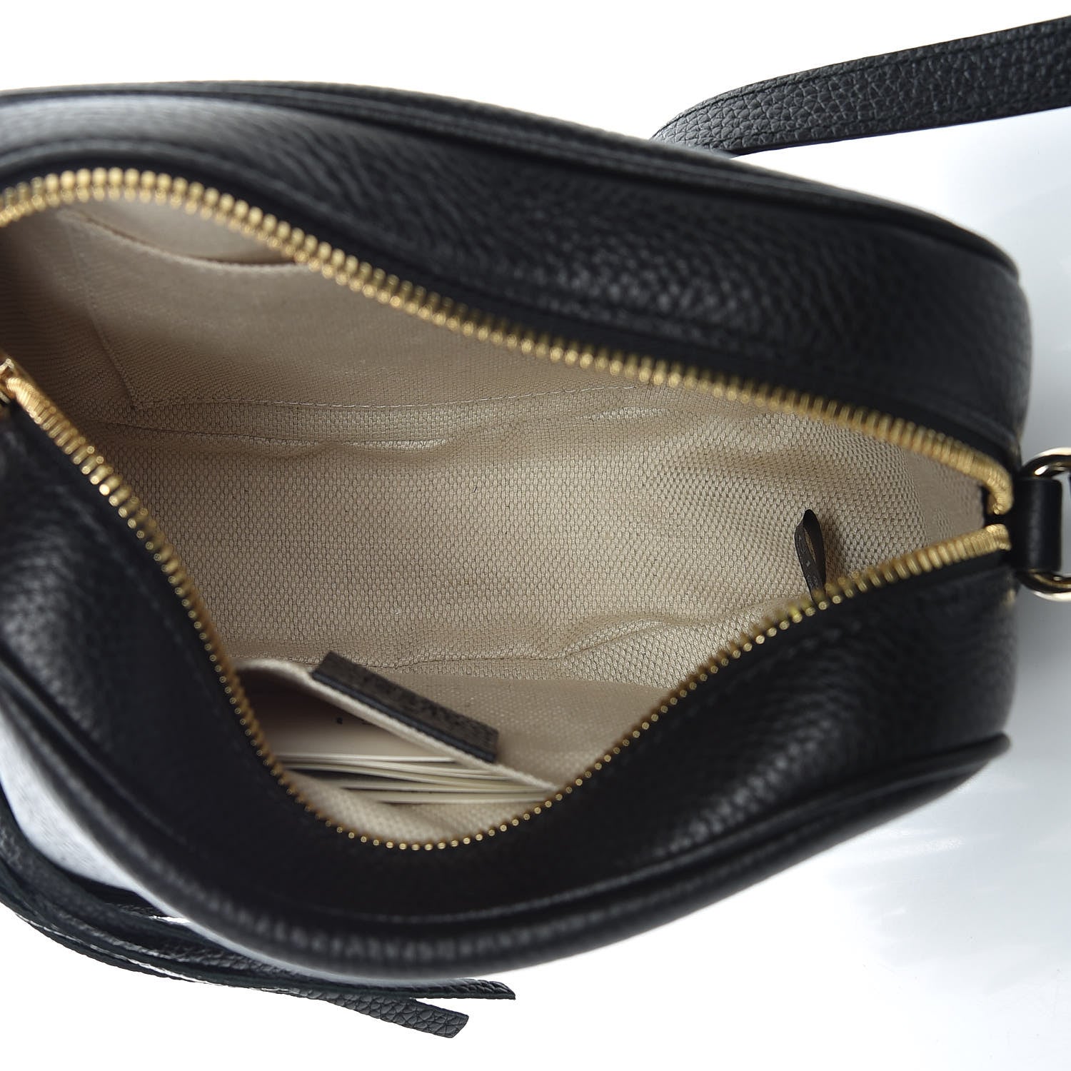 Gucci Pebbled Calfskin Small Soho Disco Bag Black 7 of 9