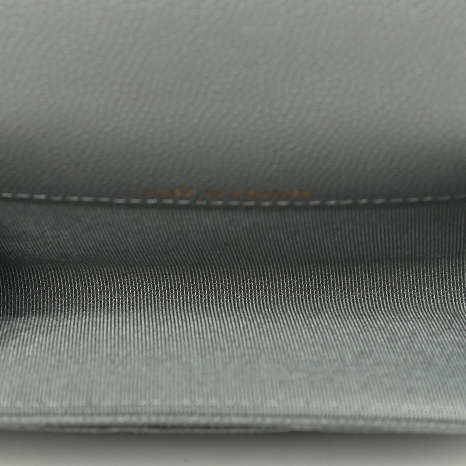 Chanel Caviar Quilted Flap Card Holder Wallet Dark Grey 3 of 4