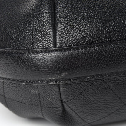 Chanel Grained Calfskin Stitched Accordion Shoulder Bag Black 10 of 14