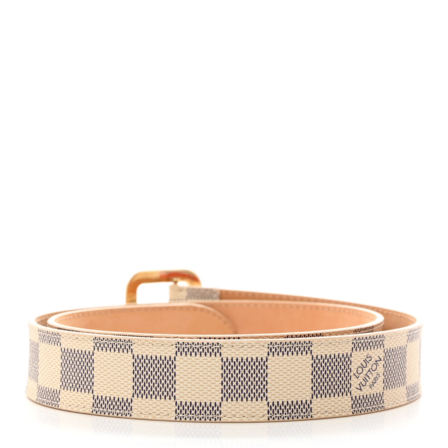 Louis Vuitton Damier Azur 30mm Tresor Belt 80 32 2 of 9