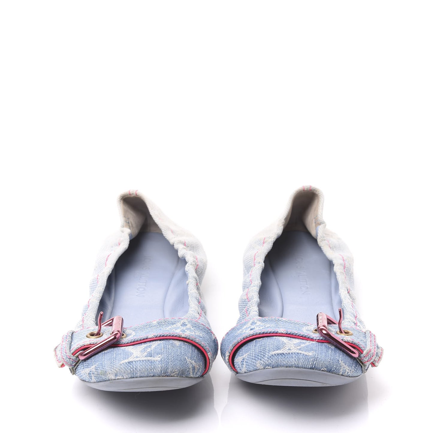 Monogram Denim Rosa Flats 36