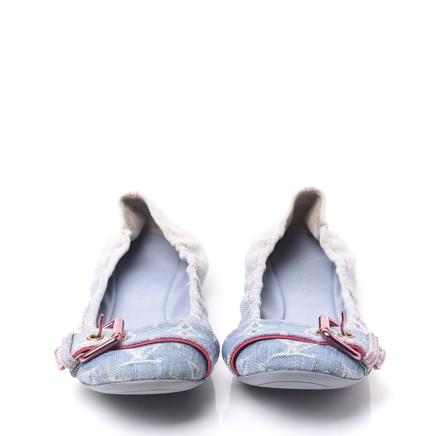 Louis Vuitton Monogram Denim Rosa Flats 36 3 of 8