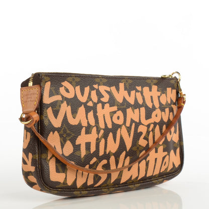 Louis Vuitton Monogram Graffiti Pochette Accessories Peach 3 of 7