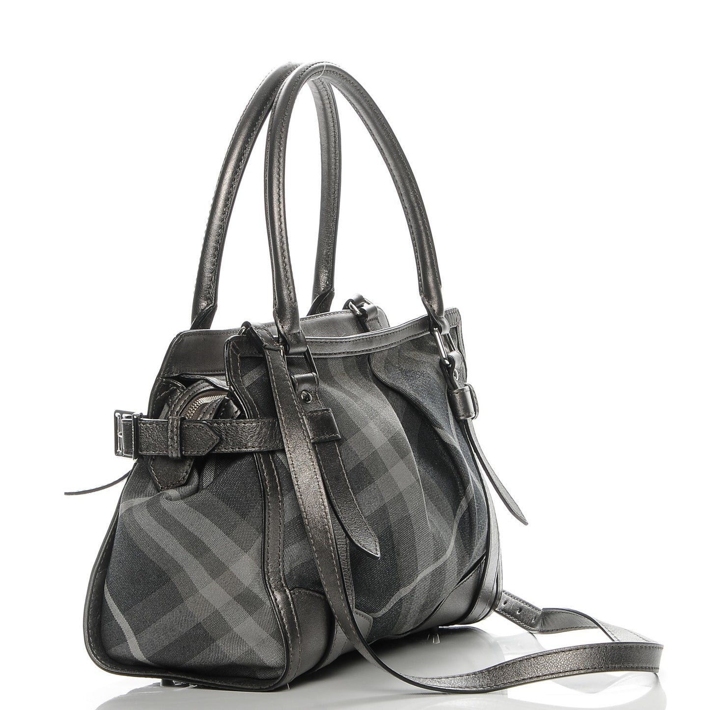 Shimmer Check Pilgrim Satchel Pewter
