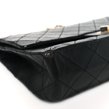 Chanel Aged Calfskin Quilted 50th Anniversary 2.55 Reissue 227 Flap Black 10 of 12