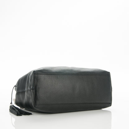 Gucci Pebbled Calfskin Medium Soho Chain Shoulder Bag Black 4 of 8
