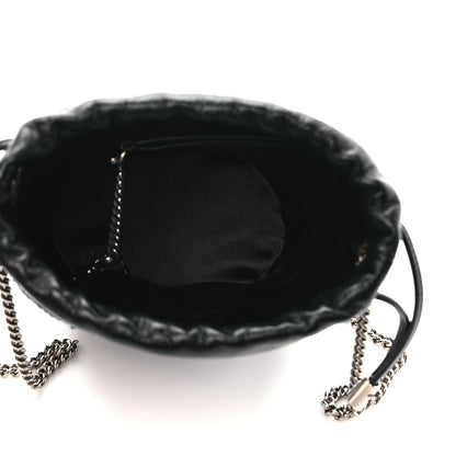 Gucci Sequin Mini GG Marmont 2.0 Bucket Bag Black 4 of 7