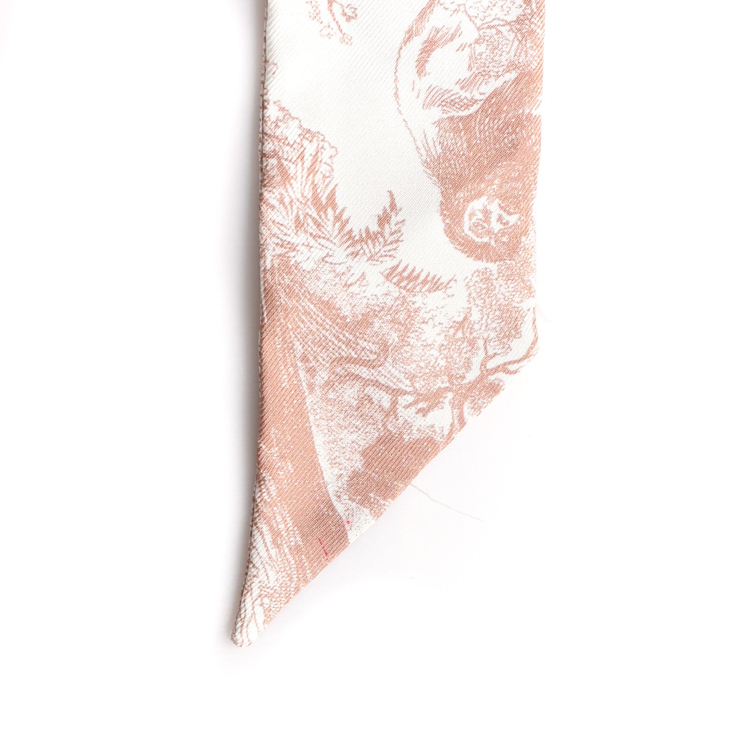 Christian Dior Silk Toile De Jouy Mitzah Scarf Pink 4 of 4