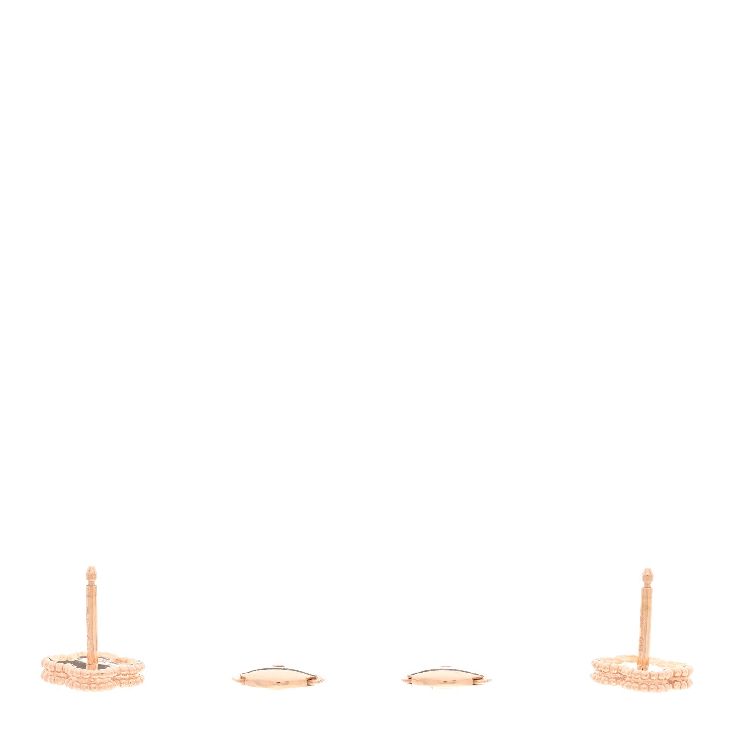 Van Cleef & Arpels 18K Rose Gold Sweet Alhambra Earrings 3 of 5