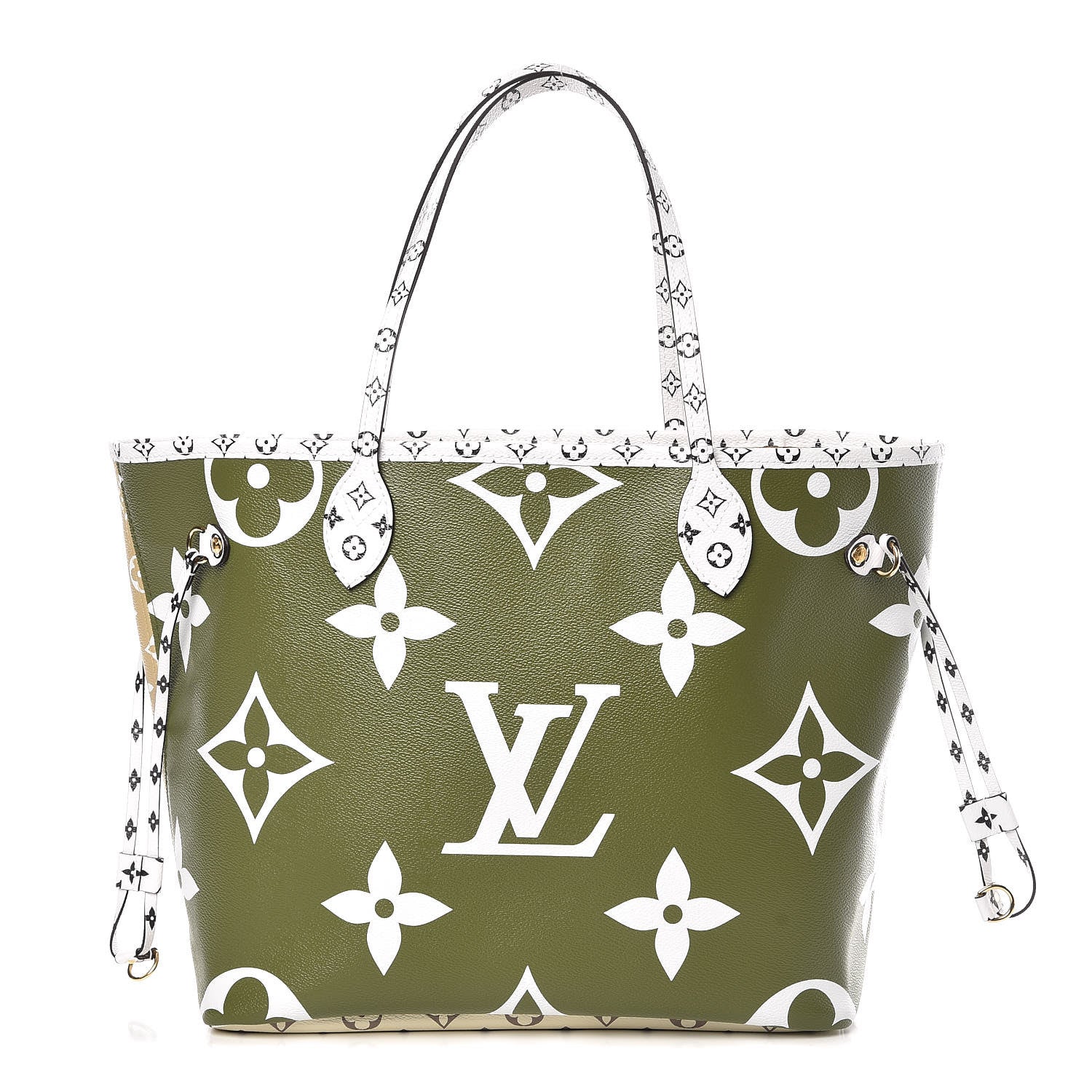 Louis Vuitton Monogram Giant Neverfull MM Kaki 3 of 11