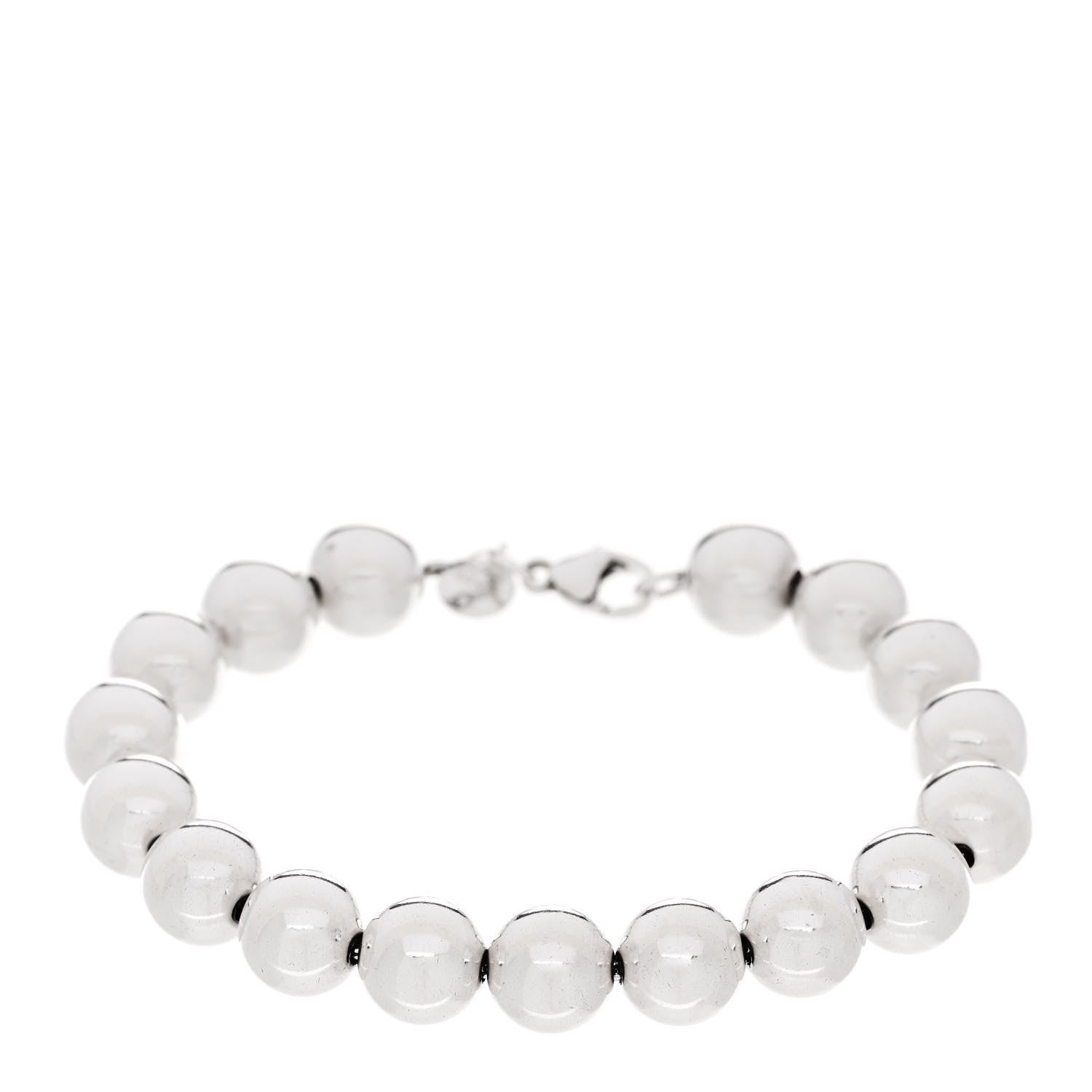 Tiffany Sterling Silver 10mm Hardwear Ball Bracelet 1 of 4