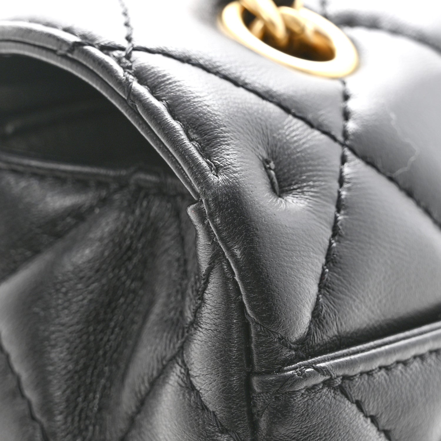 Chanel Shiny Lambskin Quilted Mini Maxi CC Flap Black 11 of 13