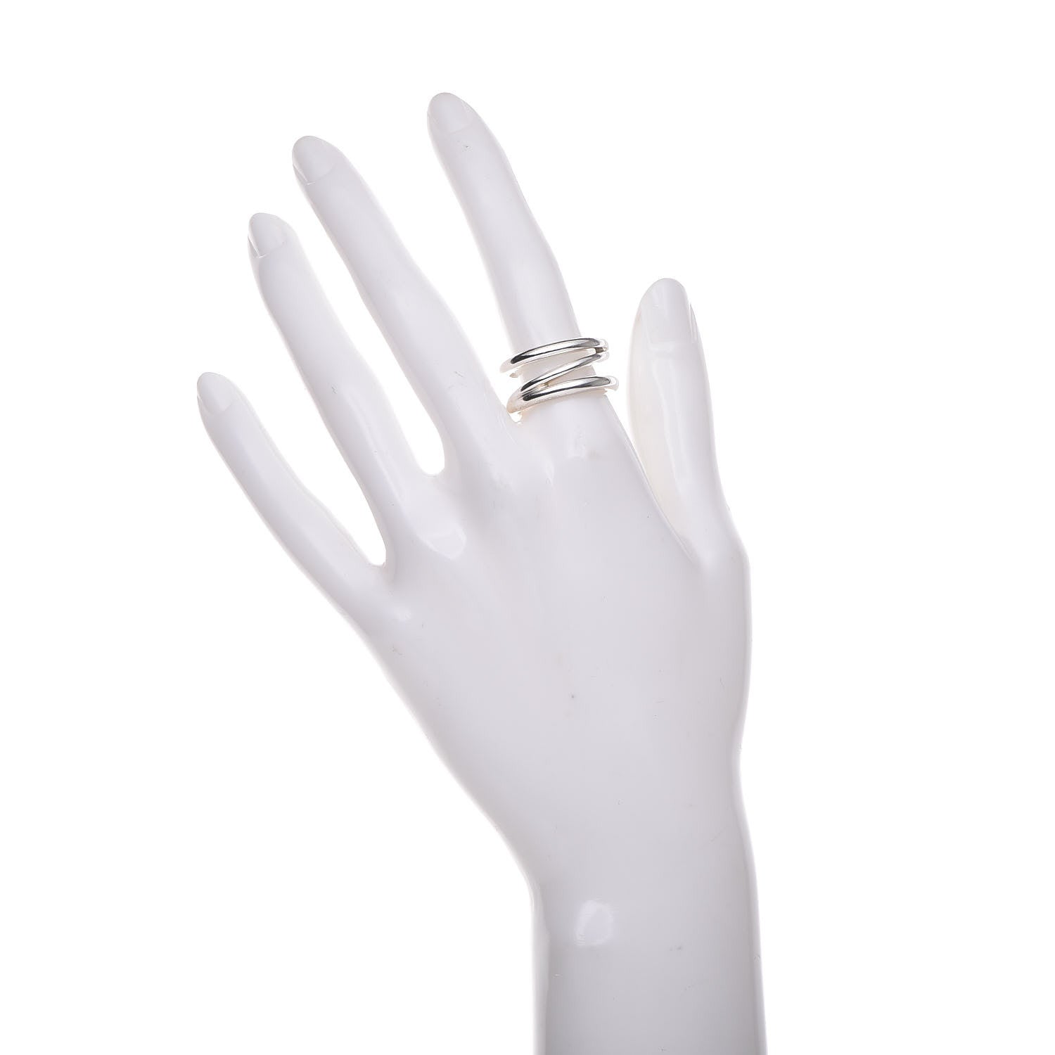 Tiffany Sterling Silver Zig Zag Ring 55 7.5 2 of 4