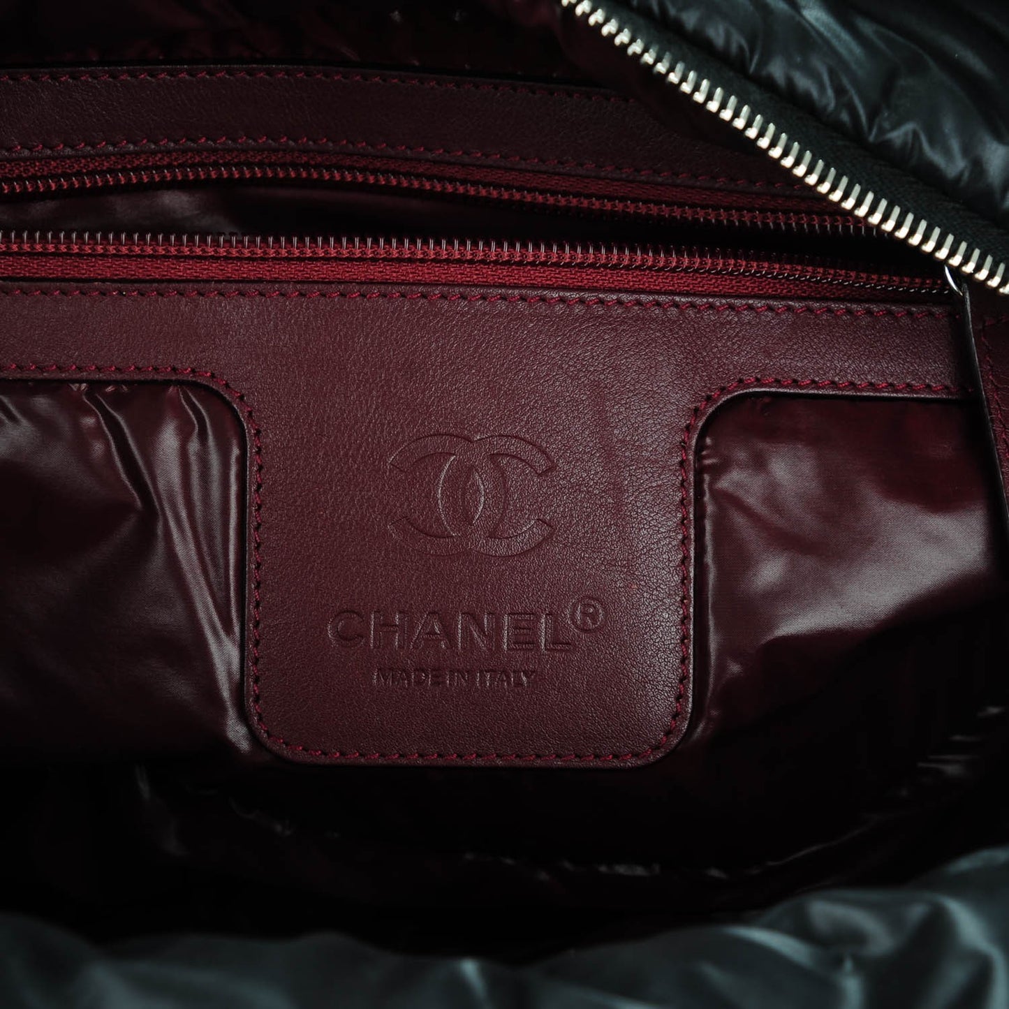 Nylon Quilted Large Coco Cocoon Tote Black