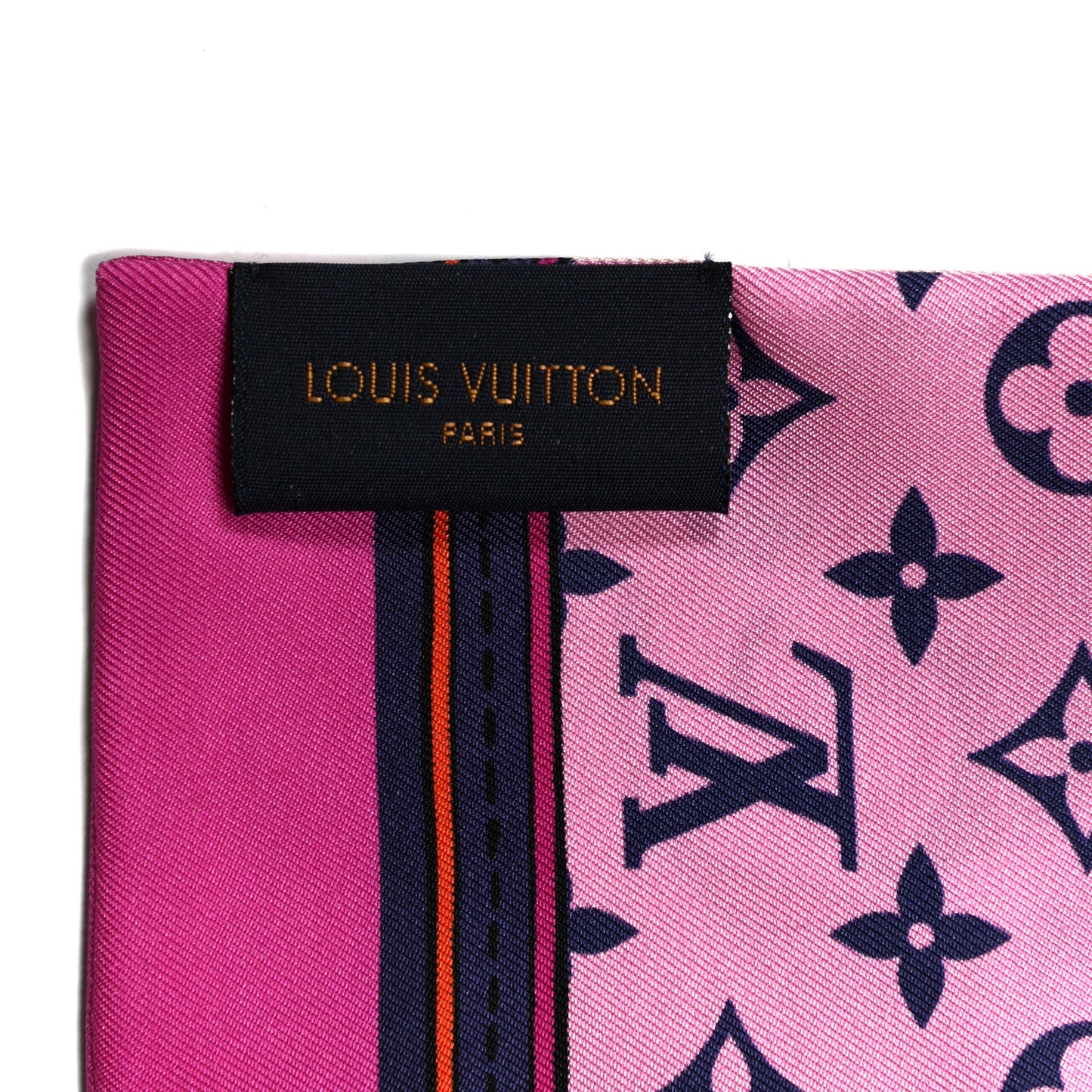 Silk Monogram Superstition Bandeau Rose
