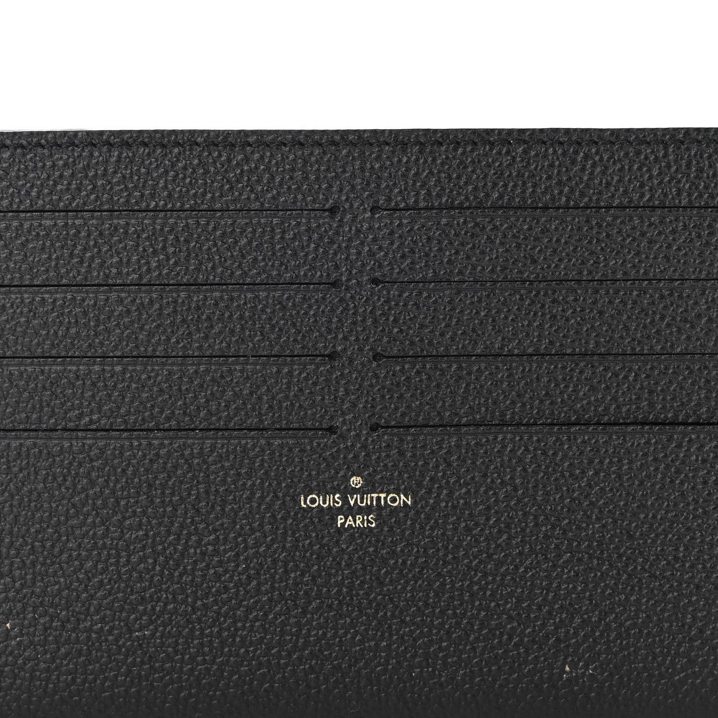 Calfskin Felicie Chain Wallet Card Holder Insert Black