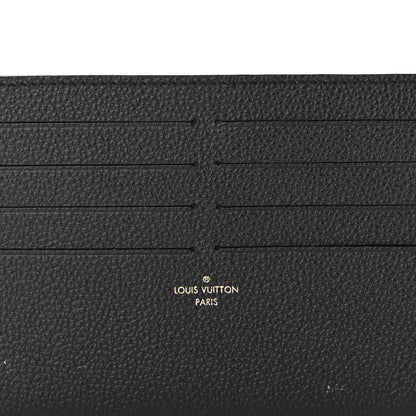 Louis Vuitton Calfskin Felicie Chain Wallet Card Holder Insert Black 6 of 6