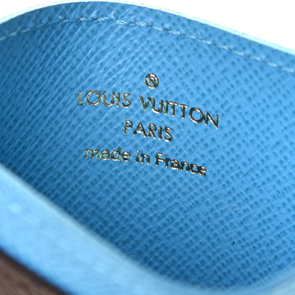 Louis Vuitton Monogram My LV Heritage Card Holder Bleu Clair Fuchsia 3 of 6