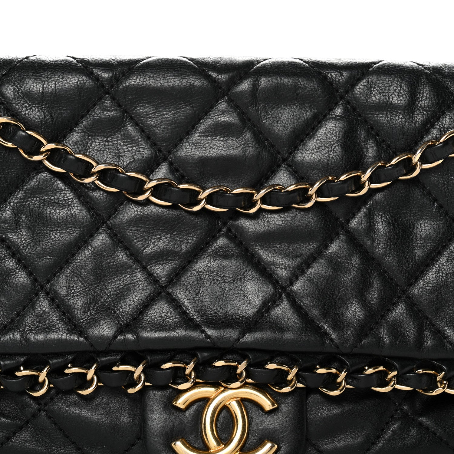 Chanel Calfskin Quilted Medium Chain Me Flap Black 8 of 10
