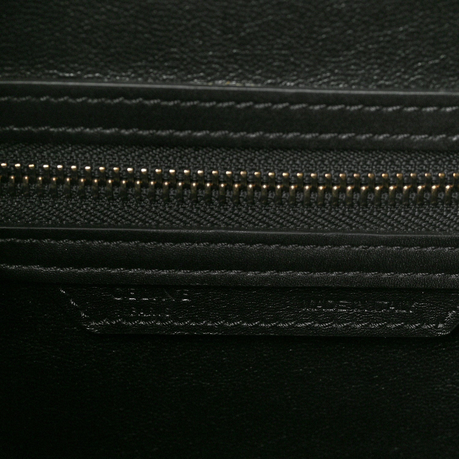 Celine Goatskin Smooth Calfskin Micro Tri-Color Luggage Olive 5 of 8