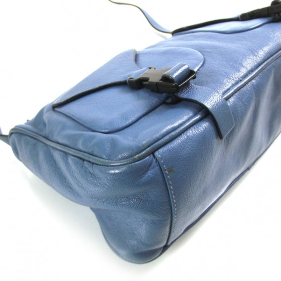 Leather Double Pocket Shoulder Bag