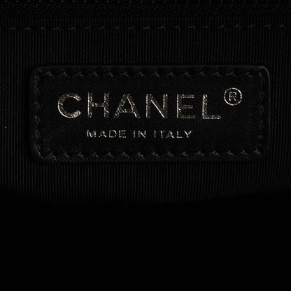 Chanel Calfskin Quilted Small Easy Shopping Tote Black 6 of 7