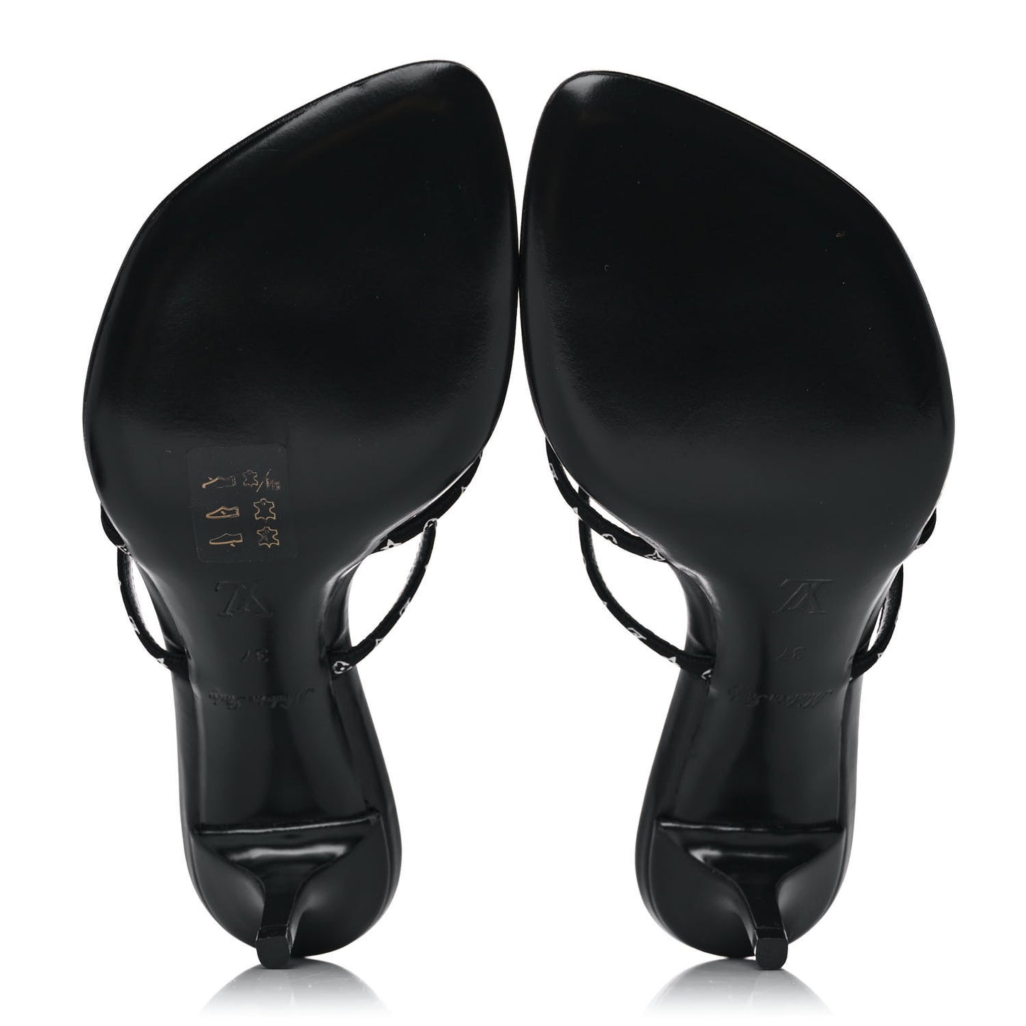 Satin Calfskin Citizen Thong Sandal 37 Black