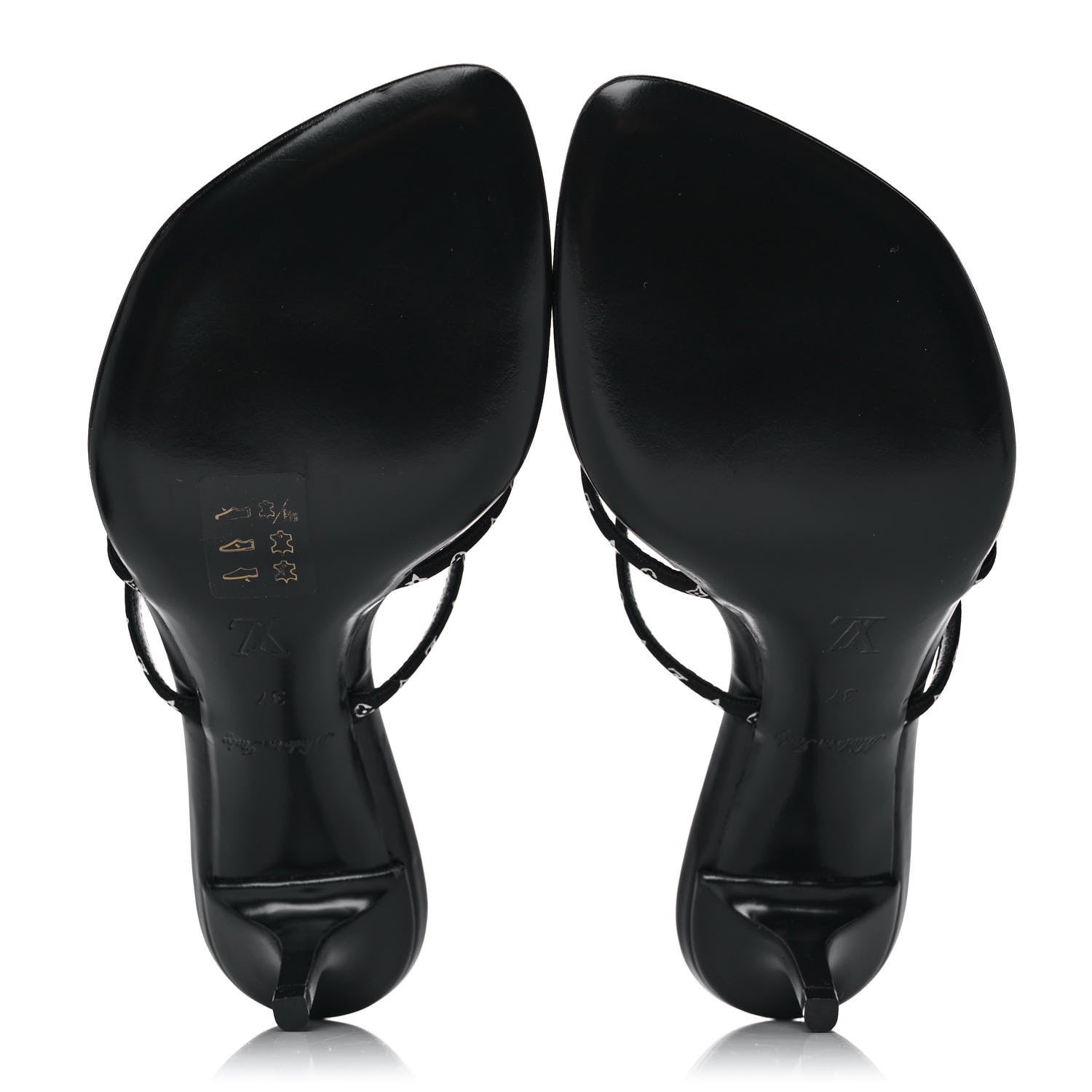 Louis Vuitton Satin Calfskin Citizen Thong Sandal 37 Black 5 of 9