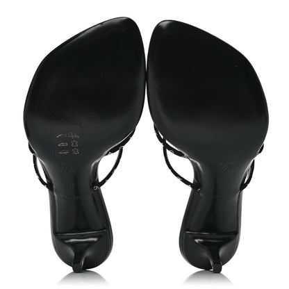 Louis Vuitton Satin Calfskin Citizen Thong Sandal 37 Black 5 of 9