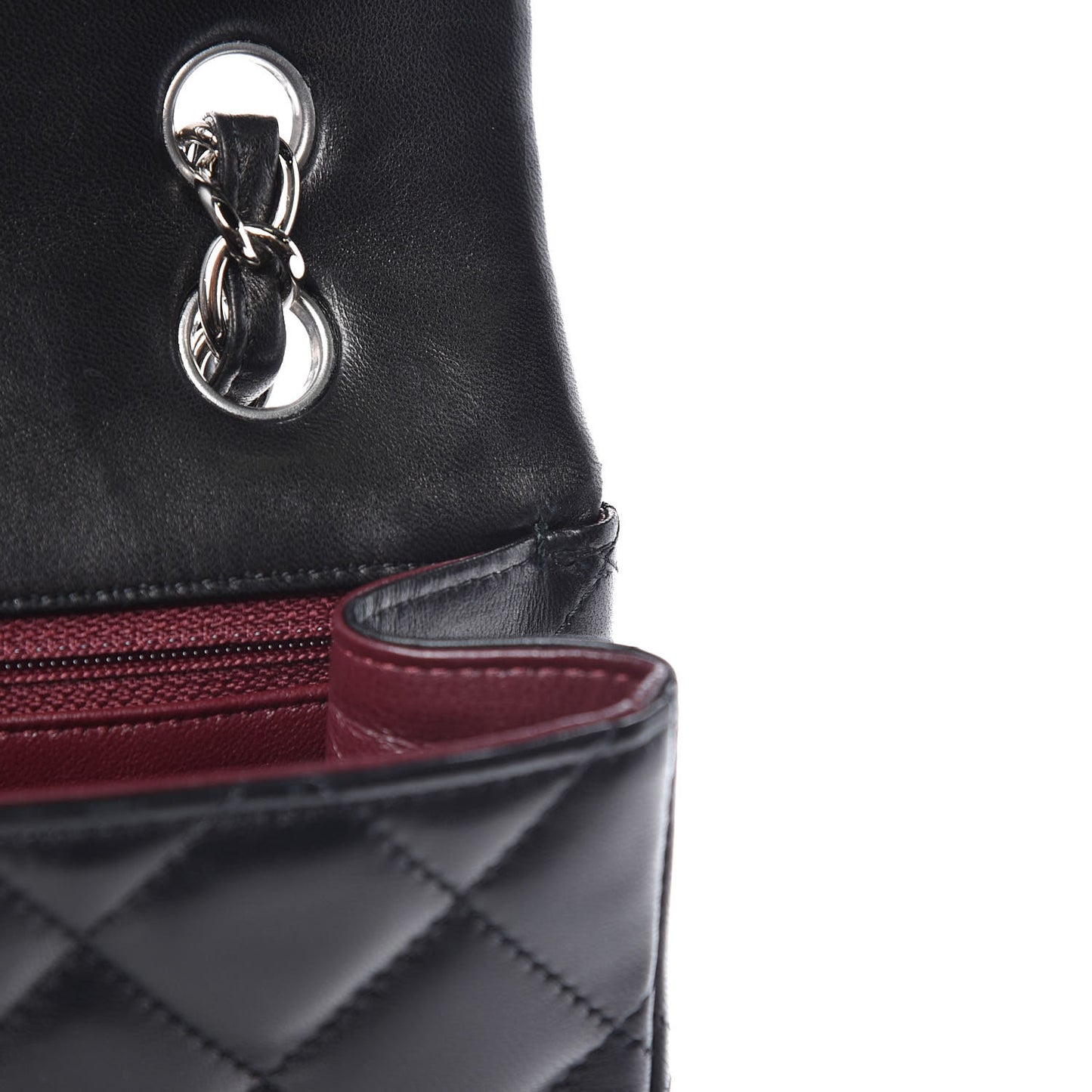 Lambskin Quilted Maxi Single Flap Black