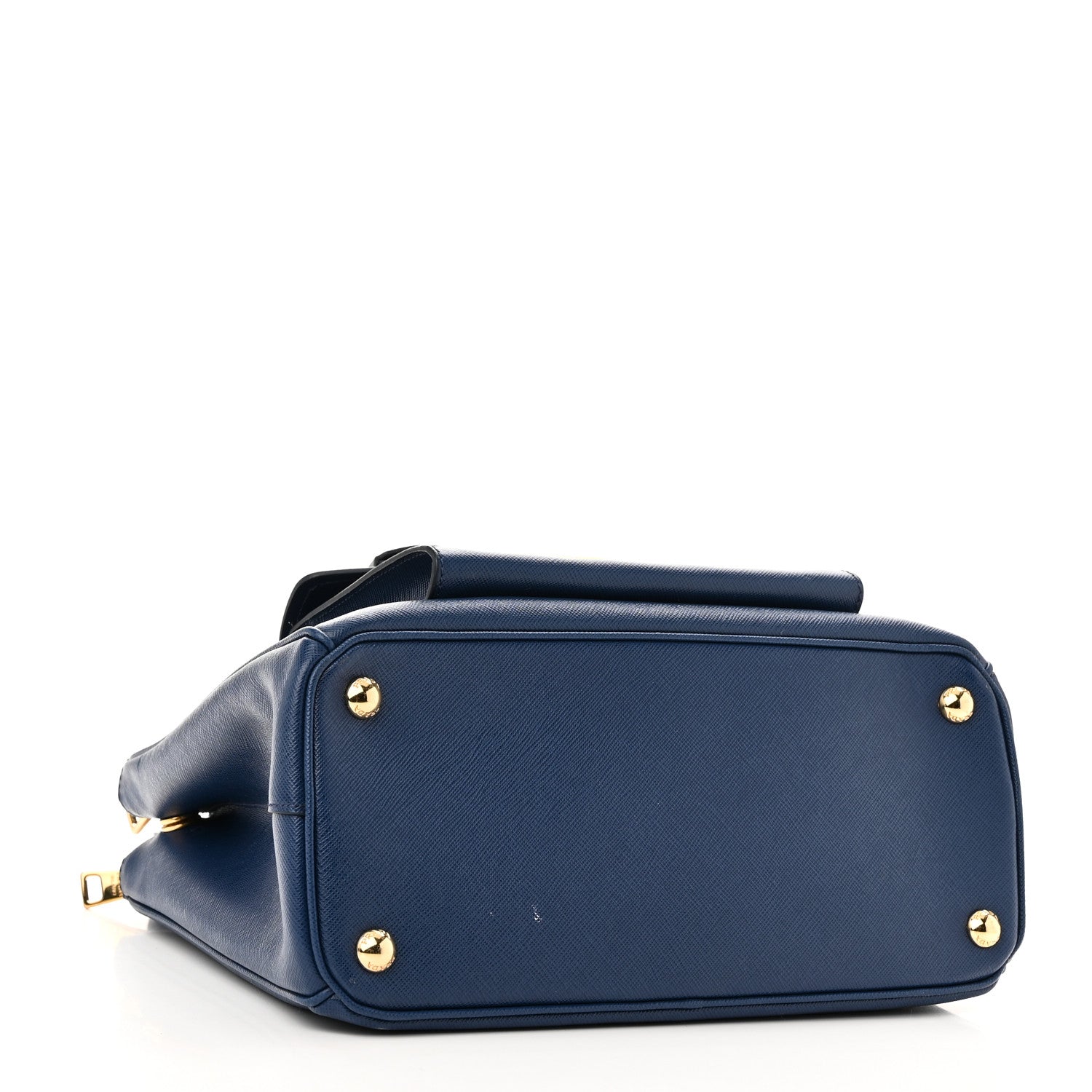 Prada Saffiano Lux Galleria Front Pocket Tote Bluette 4 of 10