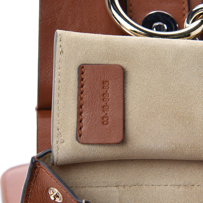 Chloe Suede Calfskin Mini Faye Bracelet Bag Tobacco 9 of 10