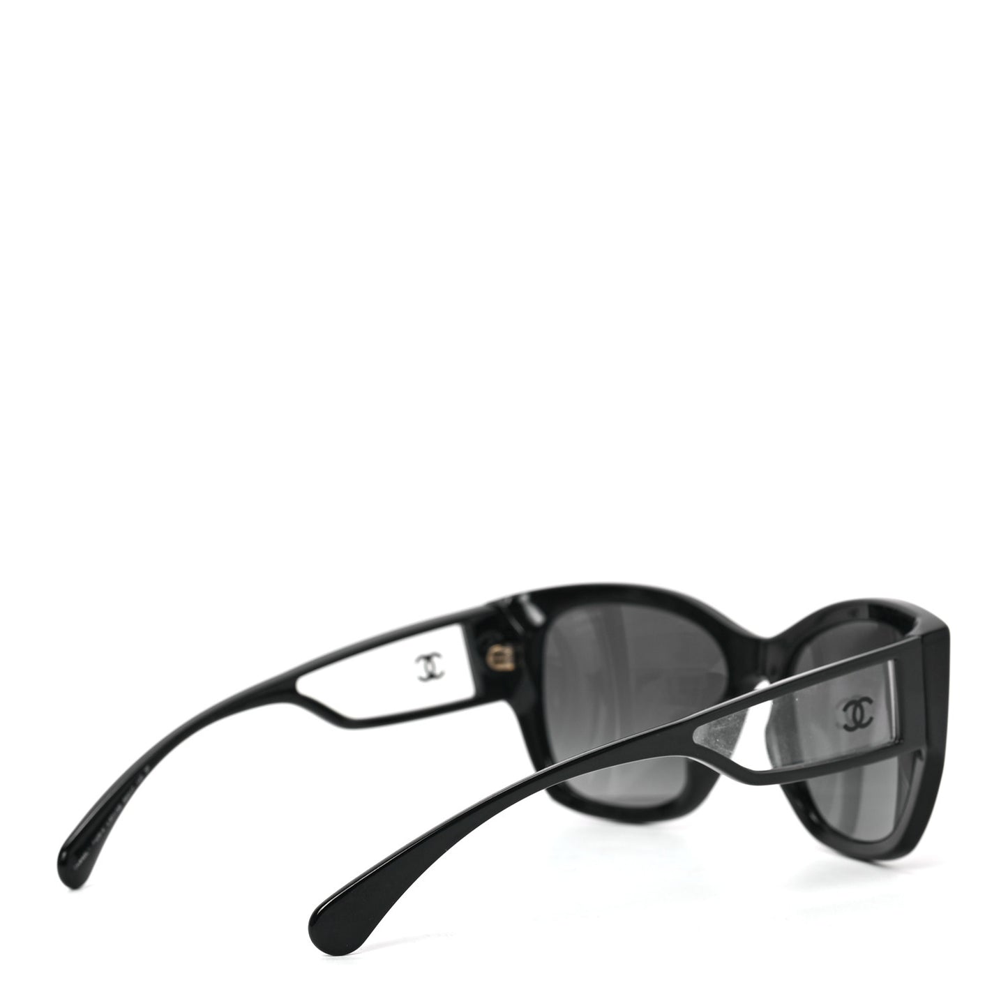 Acetate Polarized Butterfly Signature CC Sunglasses 5429-A Black